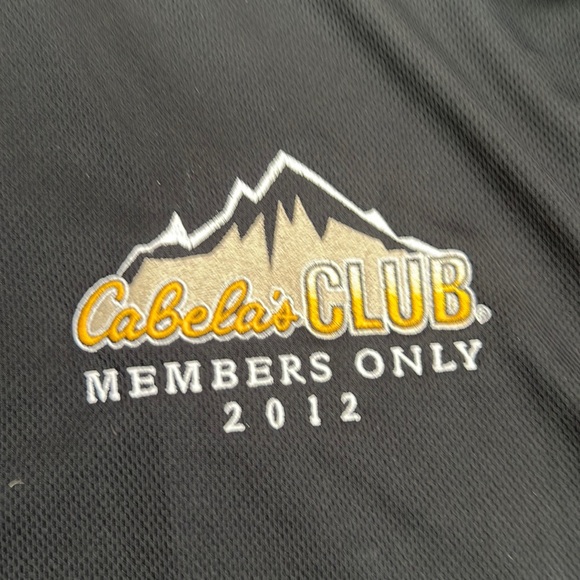 Cabela’s Club Members Only 2012 black polo shirt, new with tags, Size Large - Picture 3 of 16